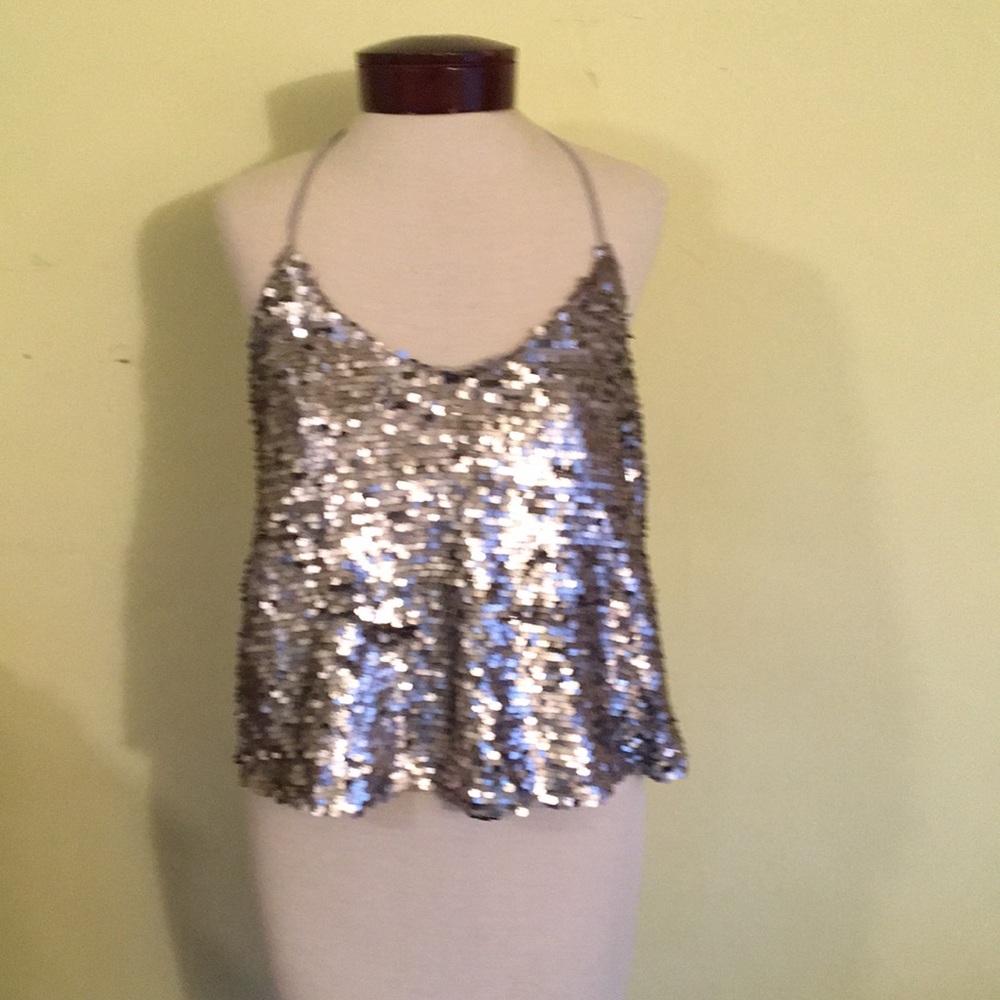 Sparkly sequin cami top